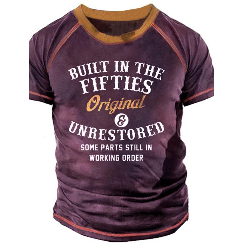 Summer Men's Short Sleeved 3D Digital Printed T-shirt with Street Trendy Patterns