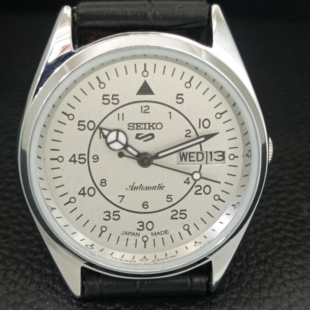 REFURBISHED SEIKO 5 AUTOMATIC 6309A VINTAGE JAPAN MENS SILVER WATCH a442258-1