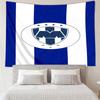 1PC Monter-rey Football Crest Art Printed Tapestry Room Decoration Wall Hanging for Living Room Bedroom, Dormitory, Birthday and Christmas Gifts