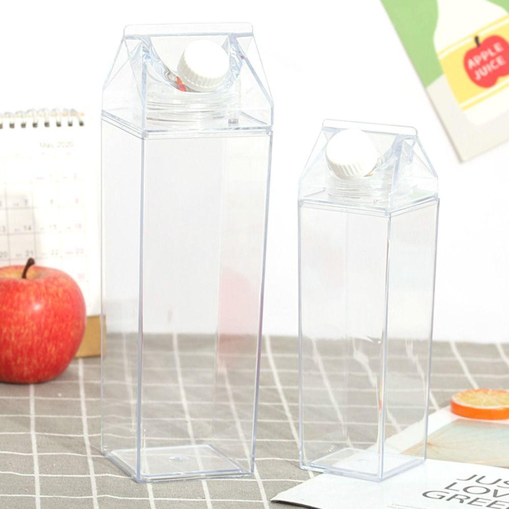 Tea Outdoor Leak-Proof Transparent Clear Water Bottle Plastic Drinking Bottle Milk Carton
