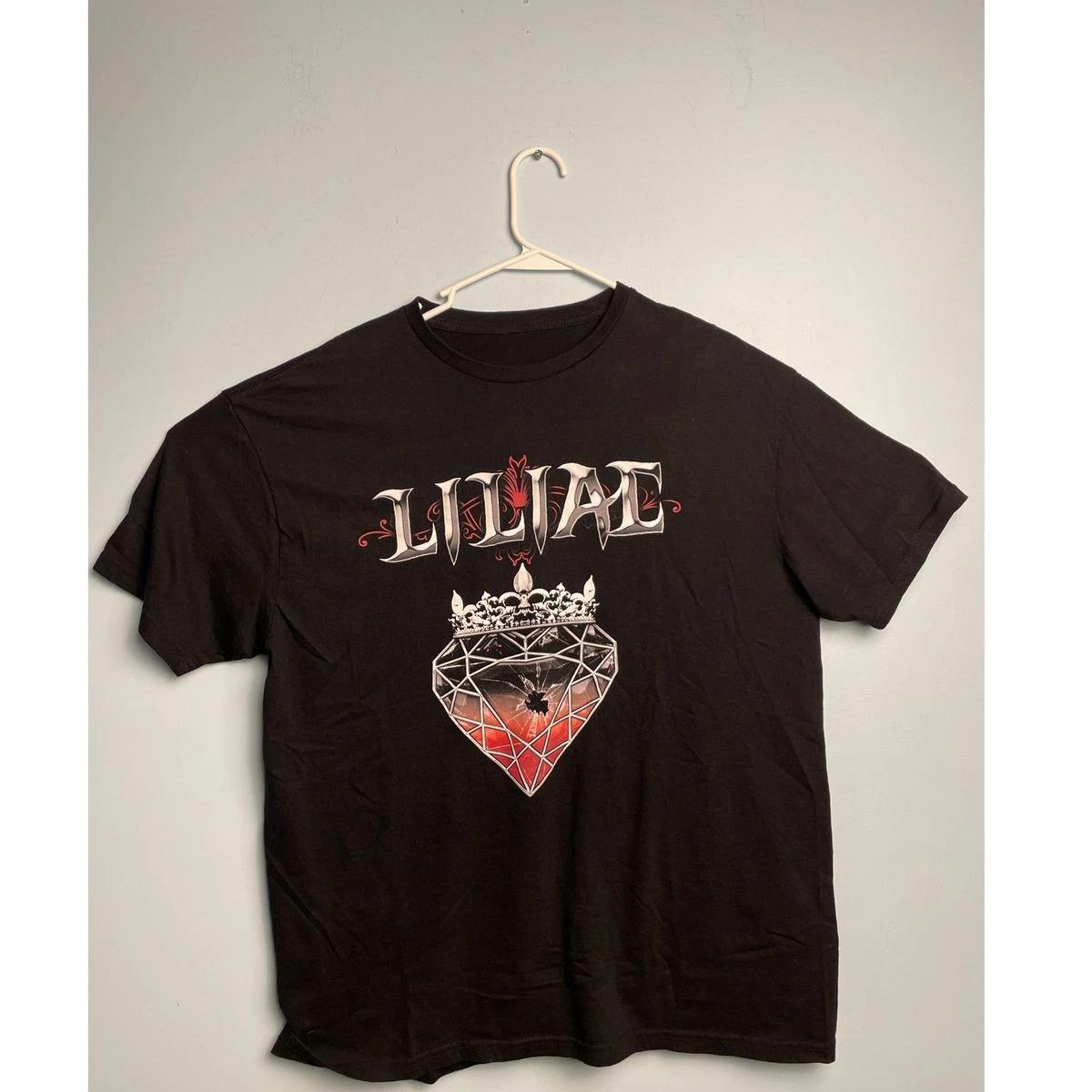 Black Liliac Band Queen of Hearts T-Shirt Men’s XL Rock Music Graphic Tee 4XL