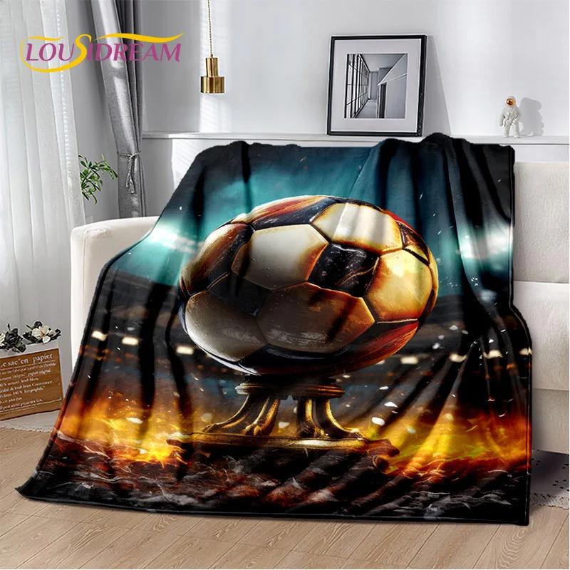 29 Stil Futbol Sahası Futbol Spor Karikatür Yumuşak Battaniye, Ev Yatak Odası Yatak Kanepe Seyahat Örtüsü Çocuk Hediyesi için Yumuşak Atma Battaniye