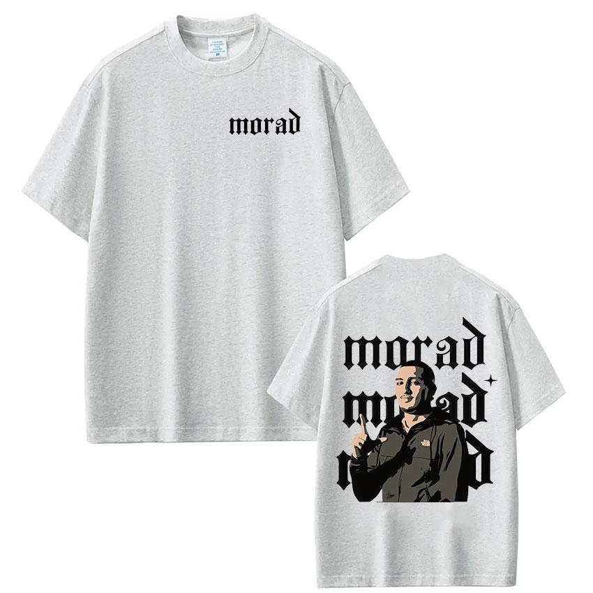 Rap-Sänger Morad MDLR Tour Album Merch T-Shirt 2026 Sommer Herren Hohe Qualität Baumwolle Mode Hip-Hop T-Shirt Street Wear