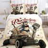 Rockabilly Hip Hop Music Duvet Cover Comforter Bedding Sets Soft Quilt Cover And Pillowcases For Teens Single Double Queen King