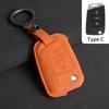 Car Flip Key Case Cover For VW Volkswagen Golf 7 MK7 Tiguan MK2 For SEAT Ateca Leon FR 2 Ibiza Skoda Octavia Suede Auto Keychain