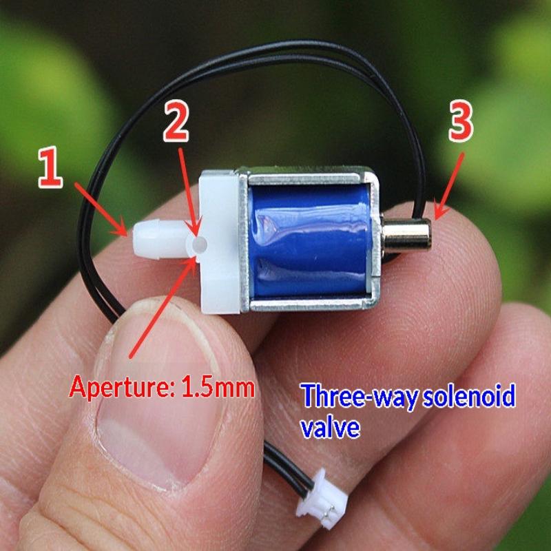 Micro Electric Solenoid Valve DC 3.7V 3 Way Design for Miniature DIY Air Control 1 or 1/5Pcs Set for Model Engineering Uses