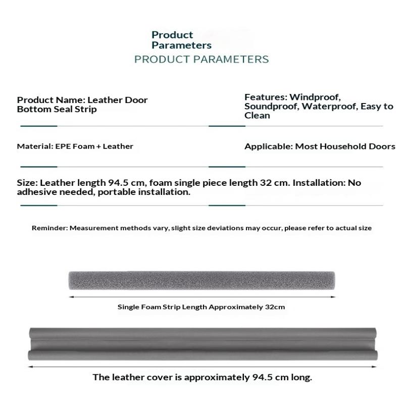 1 Stück Türbodendichtung Schallschutz Isolierung Wind Untertür Zugluftstopper Blocker Wetterleiste für Innen
