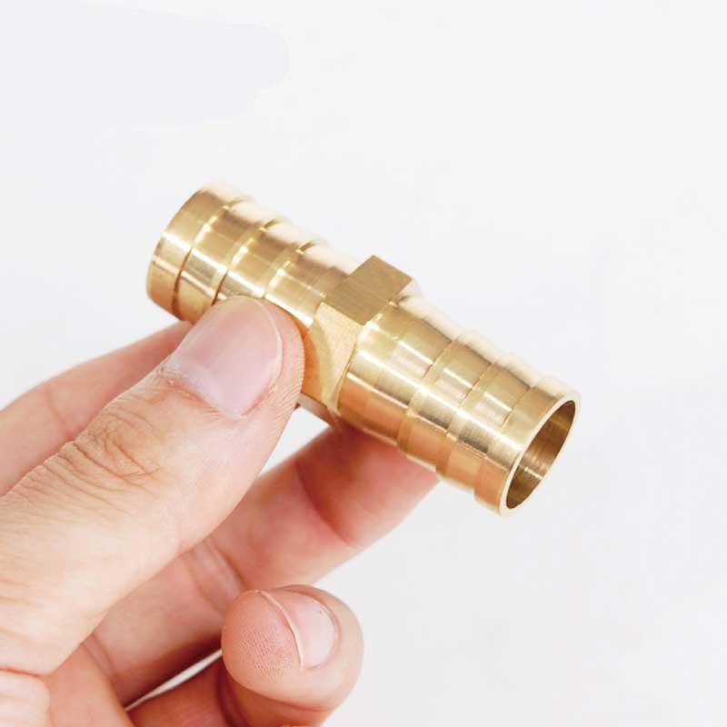 Mässing Barb Rörkoppling 2 3 4-vägs mässingskoppling För 4mm 5mm 6mm 8mm 10mm 12mm 16mm 19mm slang koppar Pagoda Vattenrörskopplingar