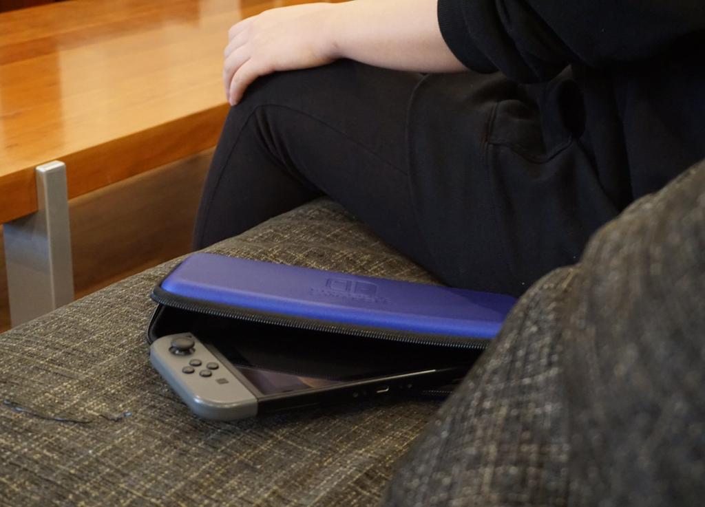 With Nintendo Slim Hard Pouch for Nintendo Blue [Compatible Switch] Switch,