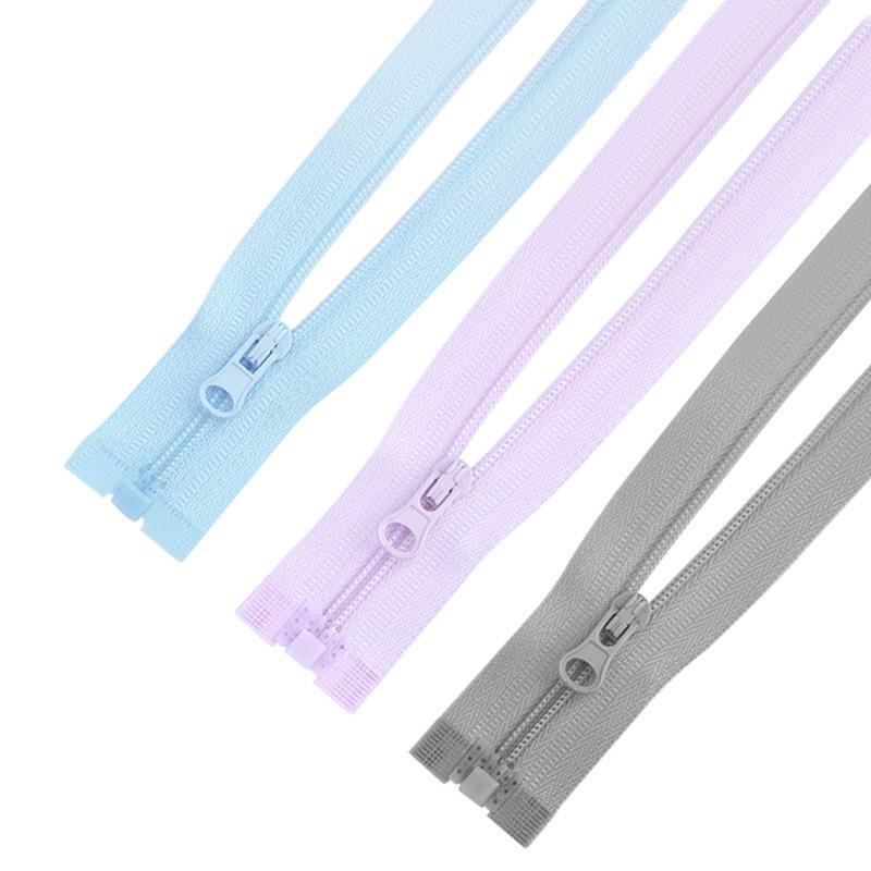 1PC Sewing Zips for DIY Clothing Single Open Tail 40cm Nylon Zippers Colourful Sewing Accessories 3#