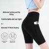 MiiOW Women's High-Waist Pocket Shark Cycling Shorts