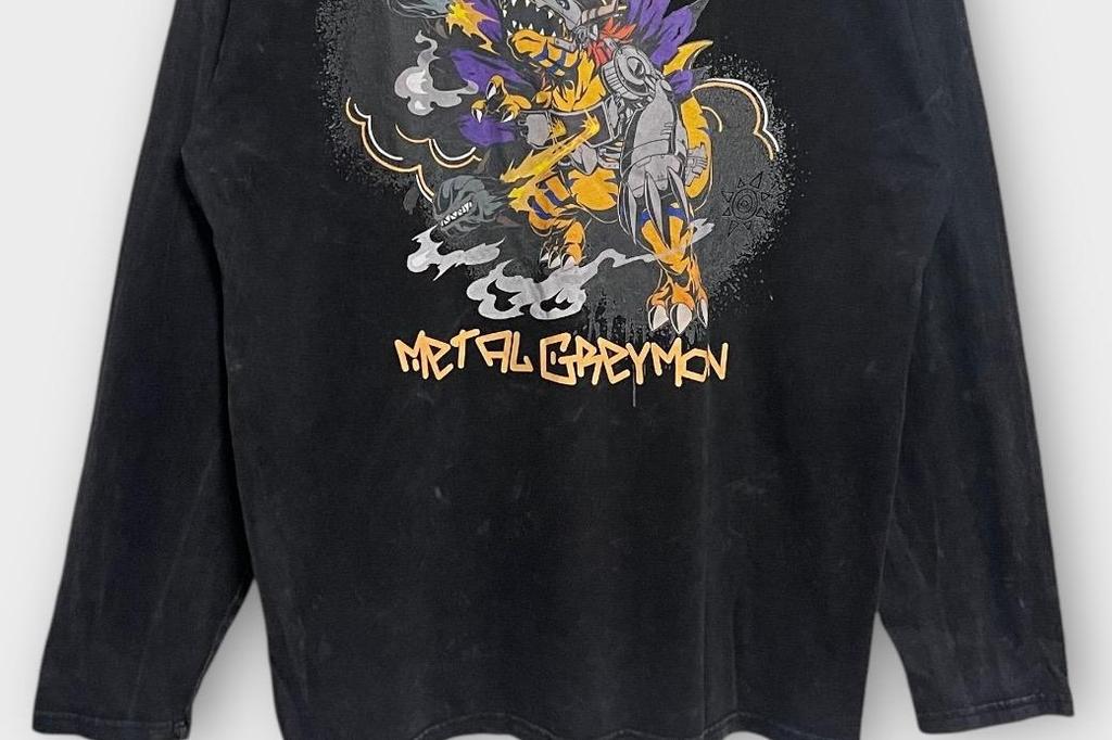 [USED] Digimon Adventure MetalGreymon Long Sleeve T-Shirt Anime