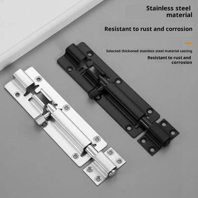 Nerezová ocel 201/304 Zámek na bránu Bezpečnostní dveřní západka Zámek Šroub 3/4/5/6/8/10/12 Palců Dveřní západka Kování Pro domácí kování