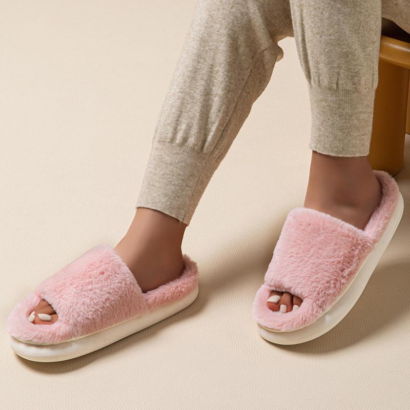 Winter Warm Women Slippers Flat Ladies Slippers Soft Sole Women's Home Slippers Slides Female Footwear Living Room Shoes