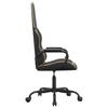 Gaming Chair In Black and Gold Synthetic Leather