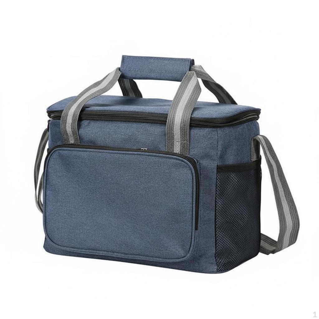 Thermal Meal Carrier Large Capacity Oxford Cloth Lunch Insulated Bag 3Layer Insulation