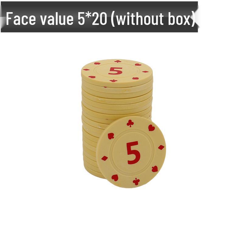 Boxed Set: 100 Plastic Baccarat Mahjong Poker Machine Tokens