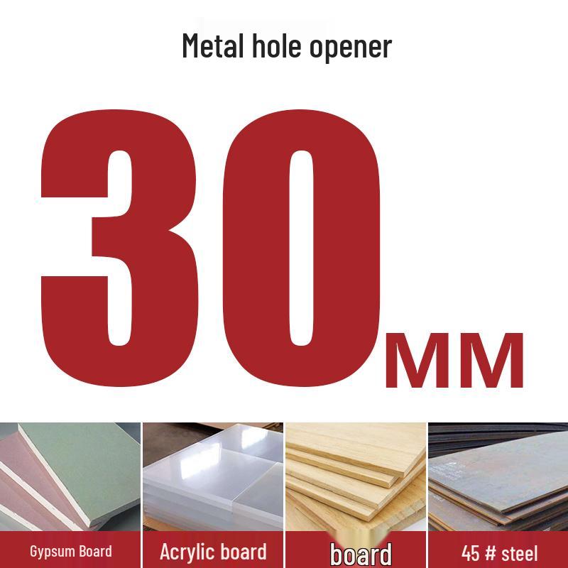 High-Speed Steel Bimetal Hole Puncher for Wood, Stainless Steel, and Plastic.