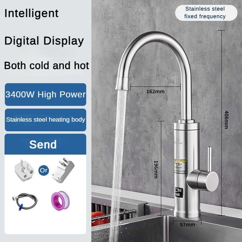 

Интеллектуальный кран с постоянной температурой, переменной частотой и регулировкой температуры, светодиодный дисплей температуры, двойной кран для горячей и холодной воды