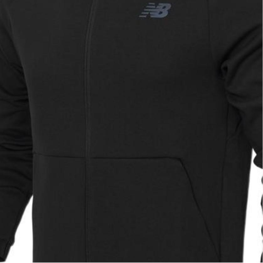 New Balance Jackets Men's Black Hooded Moderate Other AMJ21178-BK