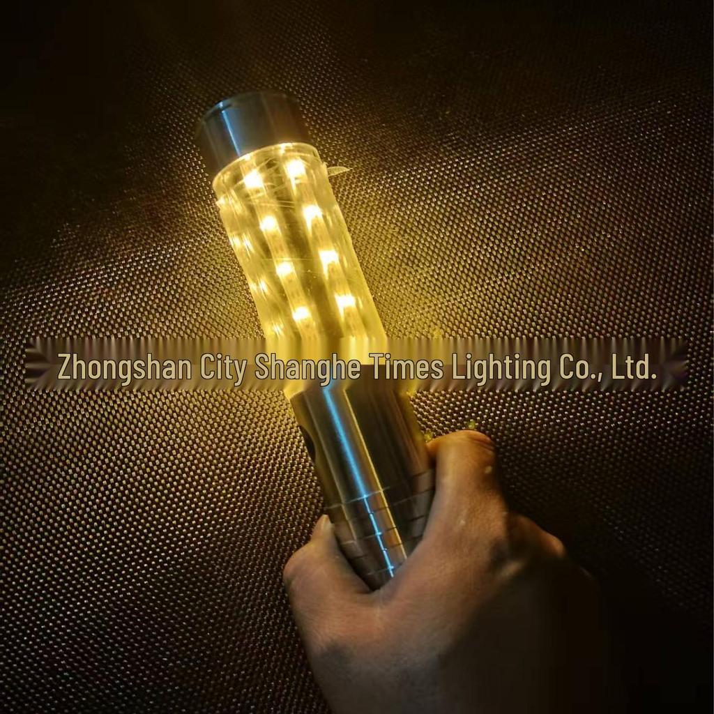 Rechargeable LED Strobe Stick for KTV & Parties - Handheld Flashing Light for Pouring Wine & Champagne Atmosphere.