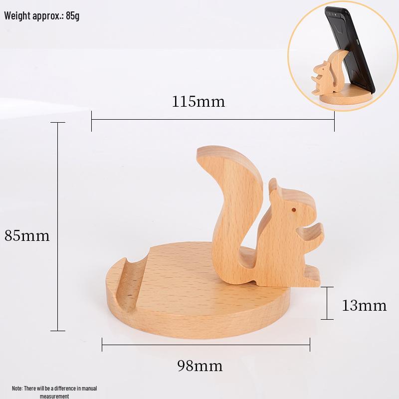 Beech Wood Phone & Tablet Stand: Lazy Person's Desk Ornament & Gift