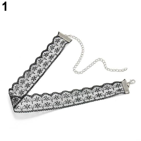 Women Gift Gothic Punk Retro Bohomian Lace Collar Choker Charm Necklace Jewelry