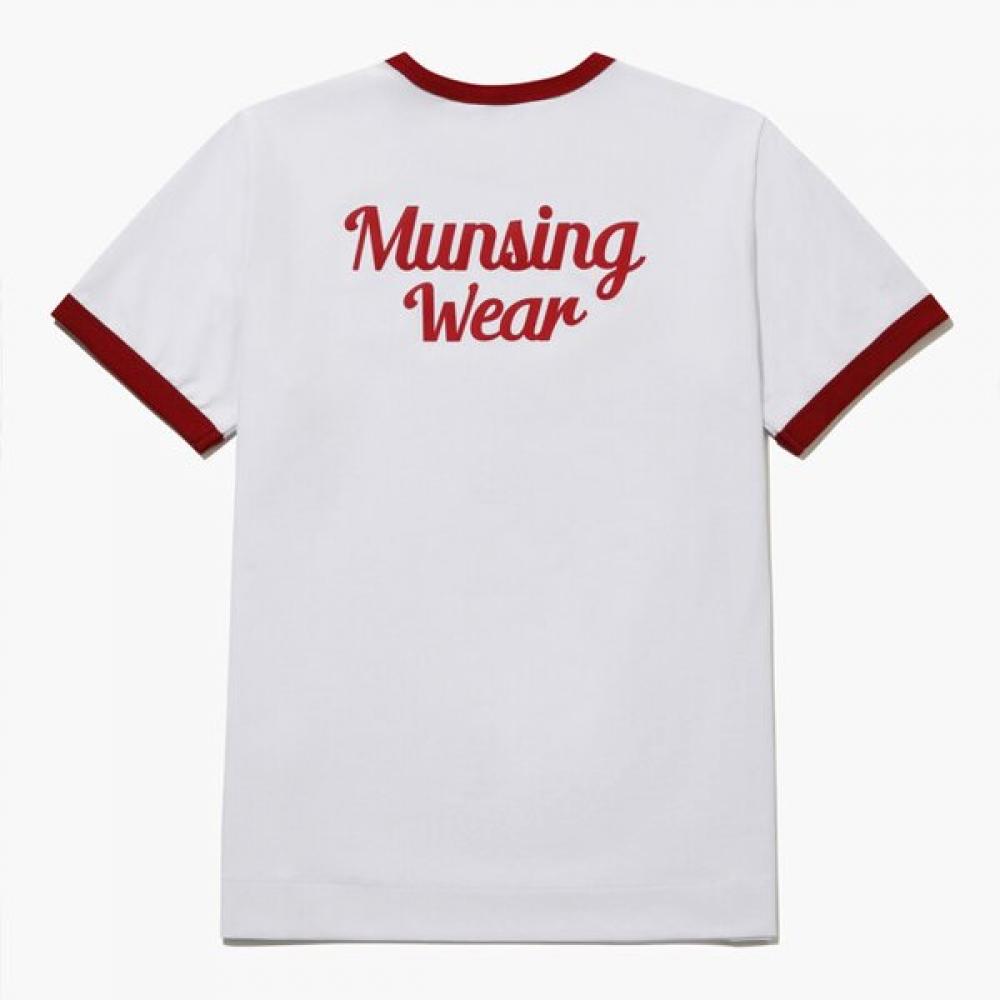 MunSingwear Women S Ringer T ShirT whiTe mr222lTS42
