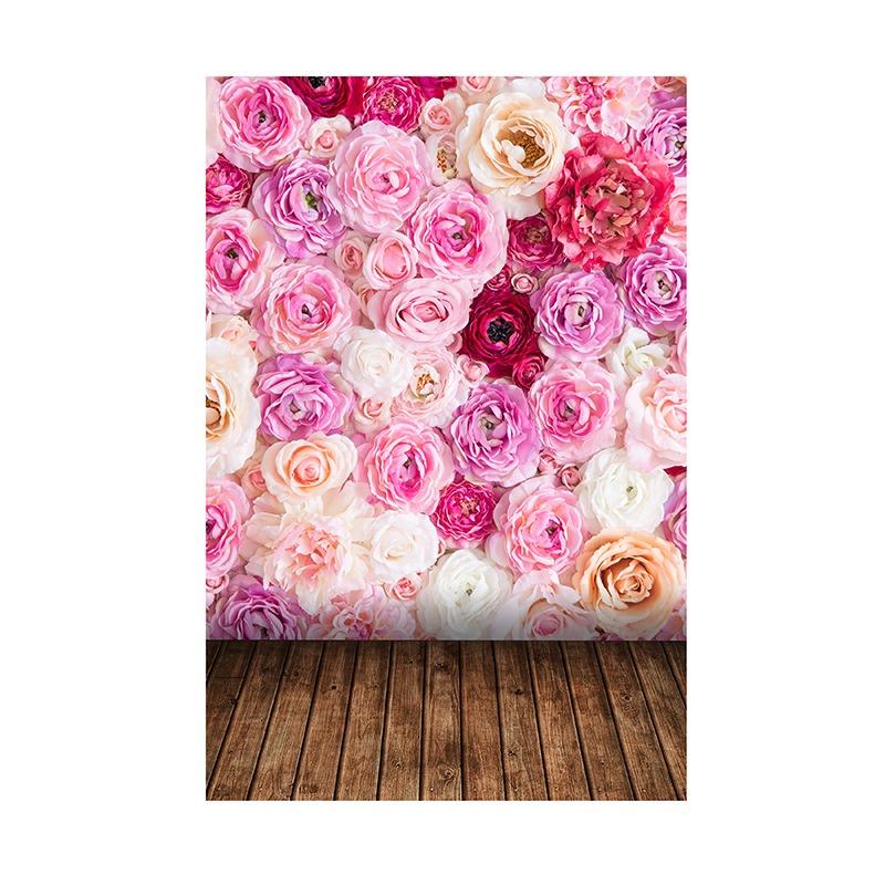 Fundal Floral pentru Fotografie Fundal cu Flori Baby Shower Ziua Mamei Ziua Îndrăgostiților Nuntă Decor Petrecere de Aniversare Banner Recuzită Studio