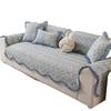 Cotton Sofa Cushion Universal In All Seasons, Pure Cotton Non-Slip Fabric Cushion, Simple Modern Floral Sofa Cover Cover Cloth Towel