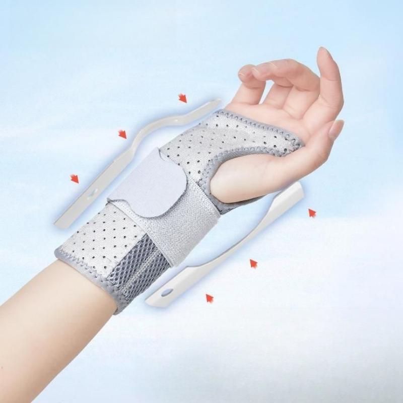 Orthopedic Carpal Tunnel Wristband Customizable Wrist Ergonomic Support Splint Support Features Hand Brace Including 2 Stays Breathable Wrist