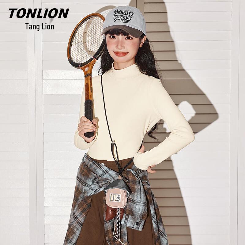 TonLion Women s Slim Fit Off-Shoulder Long Sleeve T-Shirt L