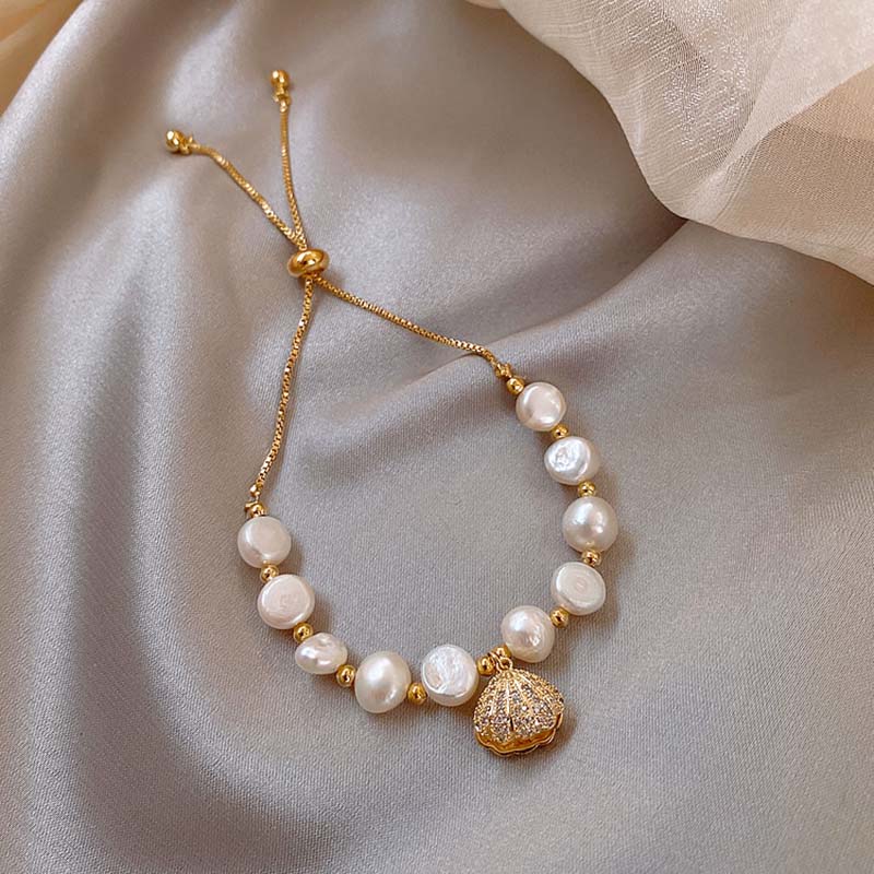Pulsera De Perlas De Concha De Alta Calidad Shenss Pulsera Pulsera De Perlas De Concha De Alta Calidad Shenss Pulsera