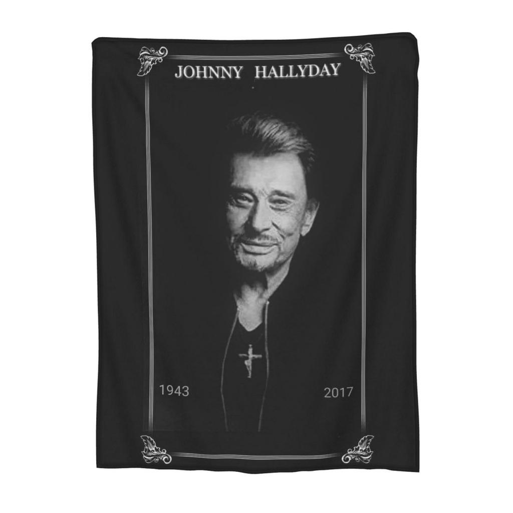 Rockstar Johnny Hallyday Rock'n Roll Decken Flanell Sofa Überwurfdecke Wurfdecken für Zuhause Schlafzimmer Überwürfe Bettdecke Steppdecke
