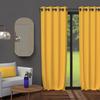ستارة بعروات 135X250 سم معتمة أصفر مشرق، من Soleil d'ocre