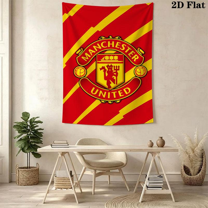 Unbeatable MUFC ForceWall Hanging Printed Fabric Blanket Decorative Tapestries for Bedroom Living Room Home Decor