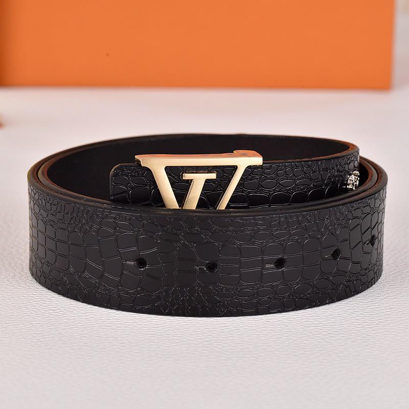 Herren Jugend Gürtel aus echtem Leder mit Karomuster und glatter Schnalle - Stilvoller Rindsleder Hüftgürtel für trendige Looks