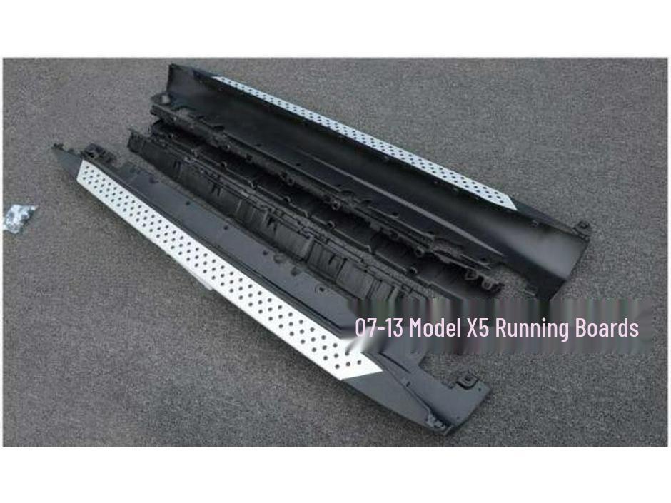 BMW X5 E70 & Old X6 Running Boards, New X5L Foot Pedals
