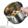 1200ML Multi-use Stainless Steel Gravy Oil Soup Fat Separator Grease Oiler Filter Strainer Bowl Home Kitchen Cooking Tools