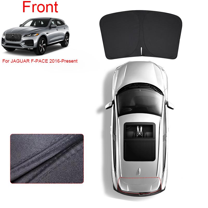 Car Black Window Privacy Sunshade For JAGUAR F-PACE 2016-Present Auto Anti-UV Heat Insulation Protect Cover Interior Accessory