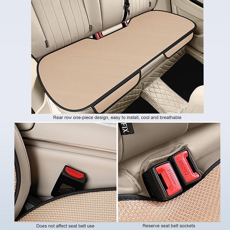 Summer Cool  Car Seat Cover  Cool Breathable  Fabric Car Front Seat Cushion/Rear Seat  Cushion/Three -piece