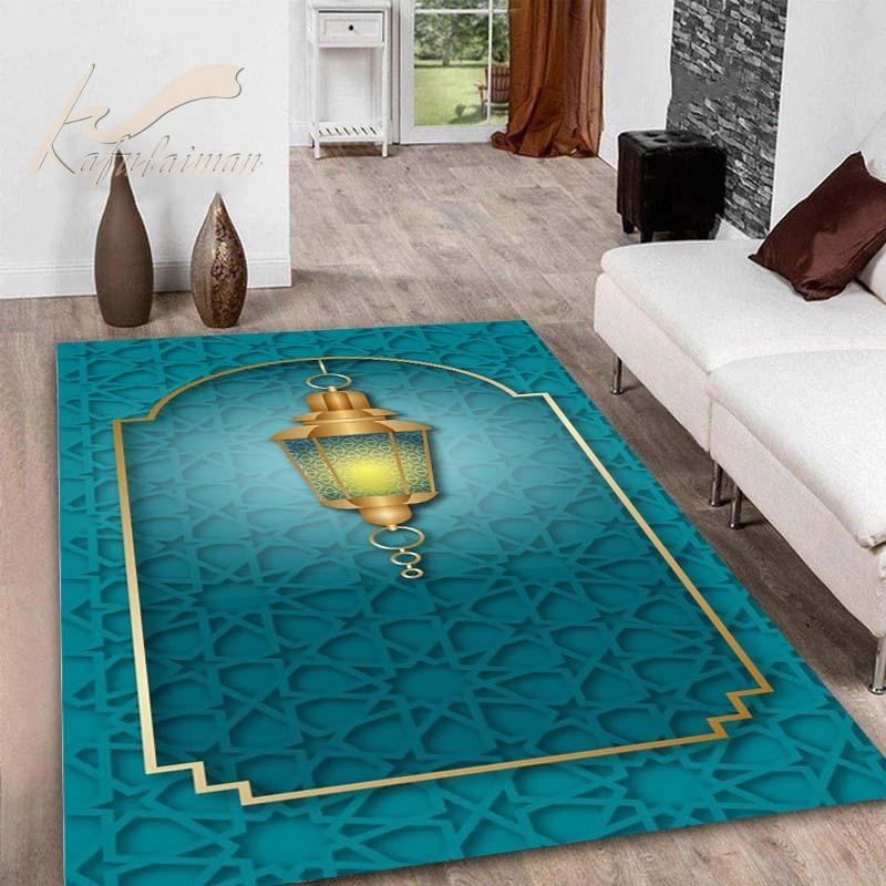 Islam Festival Portable Prayer Rug Muslim Kneeling Poly Mat Ramadan Kareem for Muslim Islam Waterproof Prayer Mat Carpet