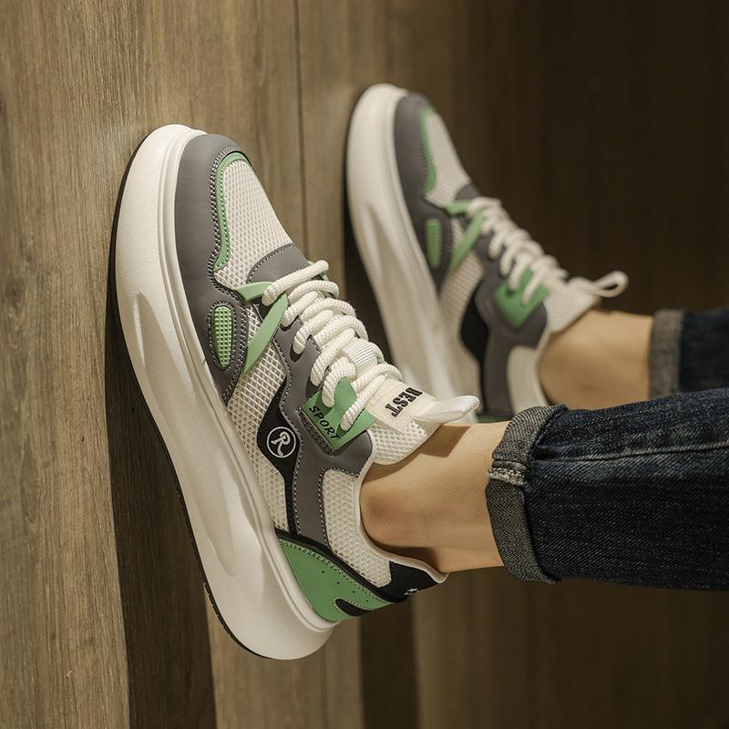 Fashion Outdoor Men Trend Casual Sports Shoes 2025 Autumn New Student Mesh Breathable Air-cushion Running Sneakers Male Walking Footwear