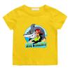 Zig und Sharko Kleinkind Kinder 100% Baumwolle Cartoon Print T-Shirt 2-12 Jahre Jungen Mädchen Mode Weiche Kurzarme Freizeit Oberteile Sommer