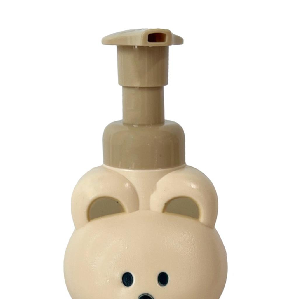 Butelka z pompką piankową Uroczy kształt misia Duża pojemność Butelka dozująca mydło w pianie do mycia twarzy i ciała