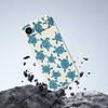 Für iPhone 17 Air Hülle Blaues Schildkrötenmuster Druck Gerade Kante TPU Handy-Rückseite