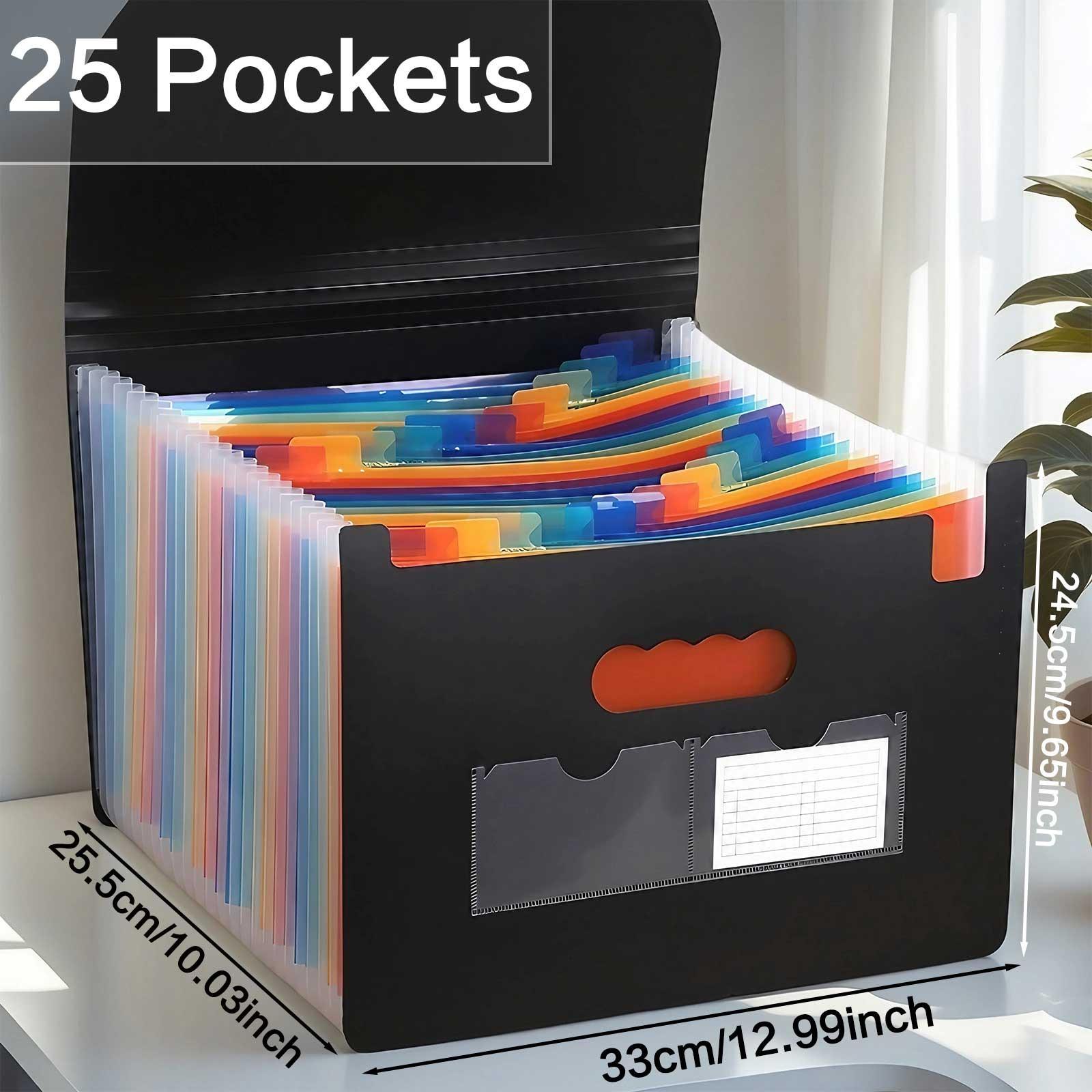 

Сумка-гармошка STONEGO 13/25 сетка с тремя запечатанными клапанами, сумка для хранения офисных документов, прочная и водонепроницаемая конструкция