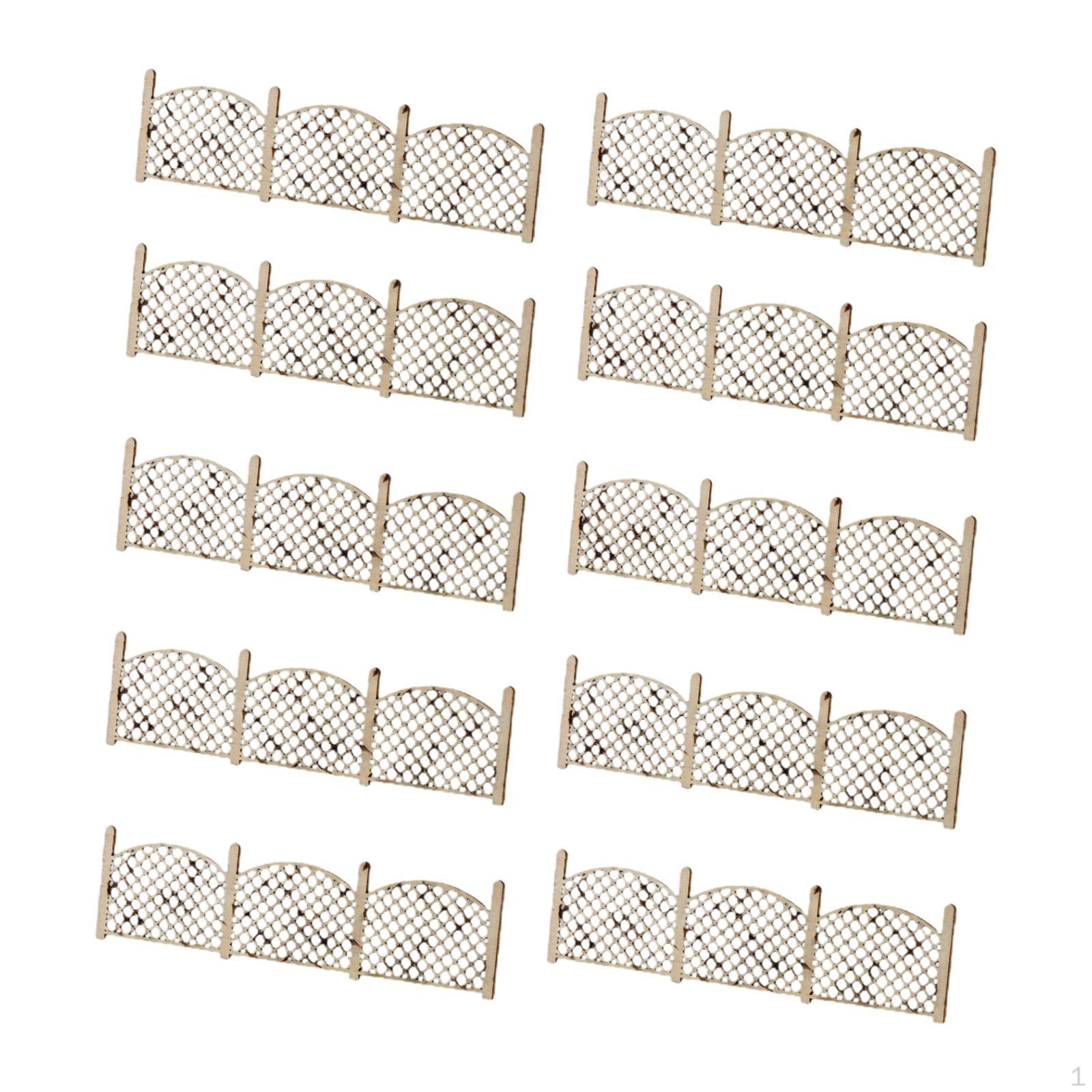 

10 шт. 1:Масштаб 50 Декоративные заборы Мини-модели Аксессуары для модельной железной дороги для Style F