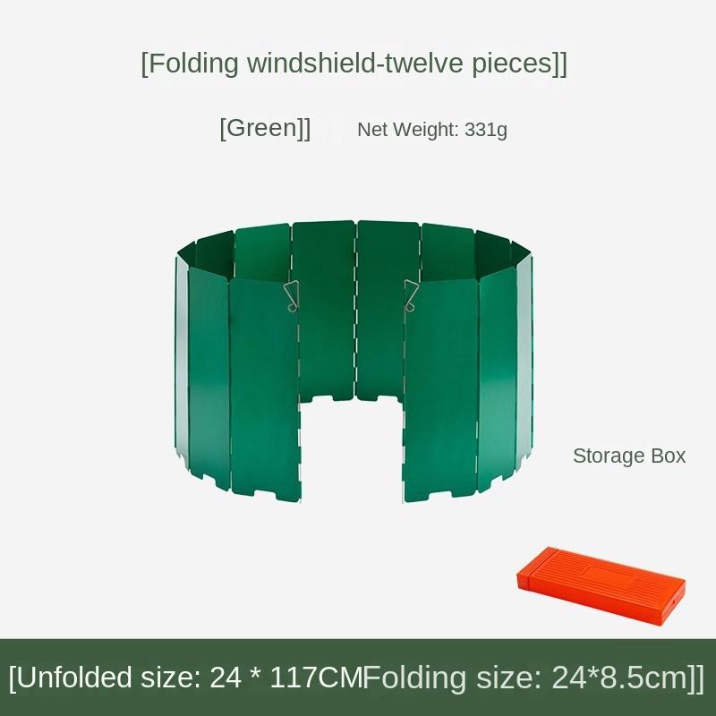Outdoor Windshield Portable Gas Stove Windshield Stove Gas Stove Enclosure Camping Thickened Furnace End Ring Folding Windproof Board