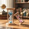 Creative Stable Connection Wooden Hourglass Wooden 1/3/5 Minutes Round Hourglass Timers No Deformation 5 Colors Timer Children